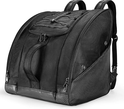 Mooedcoe Bolsa para botas de esquí, botas de esquí y bolsa de snowboard, bolsa de equipo de esquí para hombres y mujeres con parte inferior de PVC