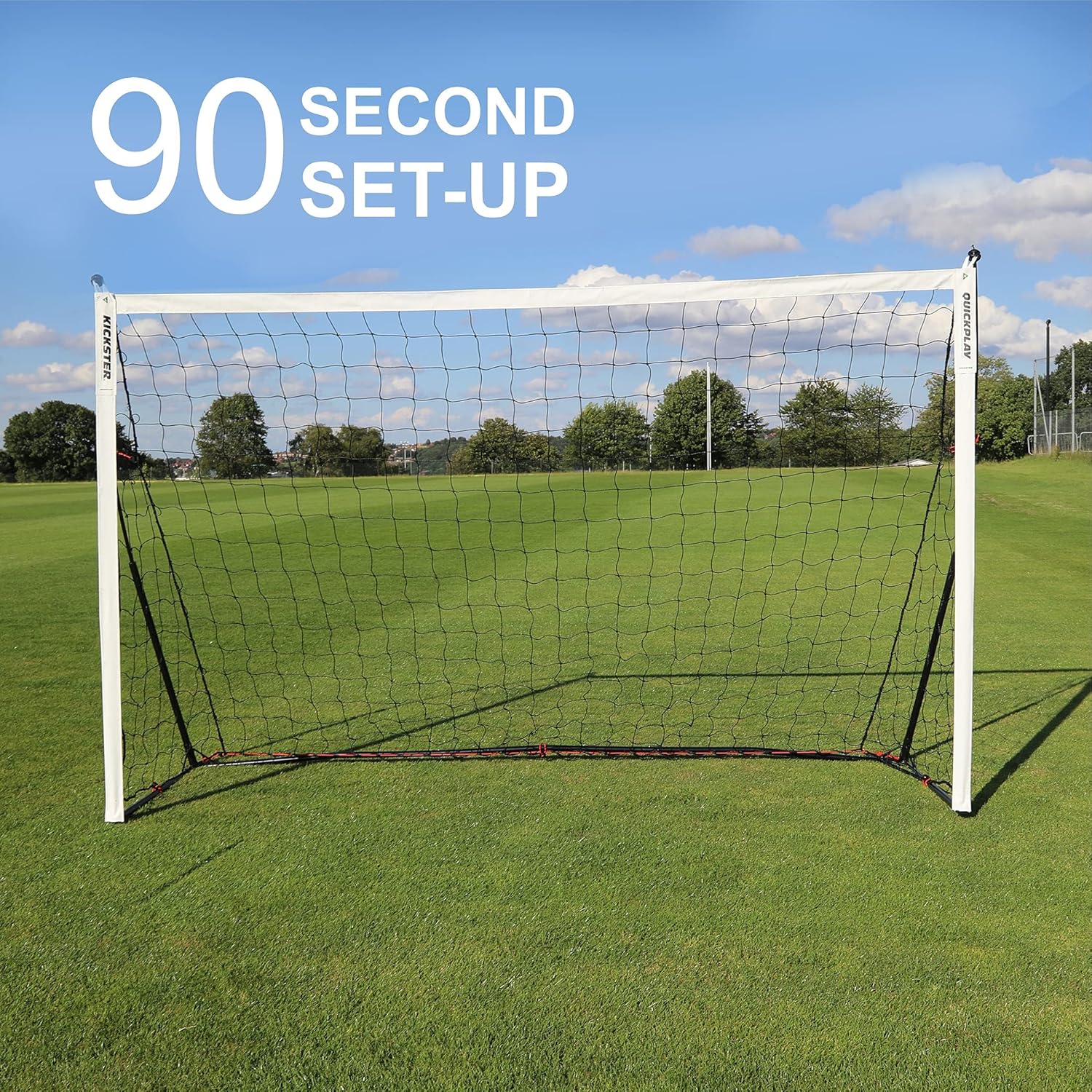 QUICKPLAY Kickster Academy Soccer Goal Range – Ultra Portable Soccer Goal Includes Soccer Net and Carry Bag [Single Goal] Now Available in The US for The First Time. (2) 8x5' : Sports & Outdoors