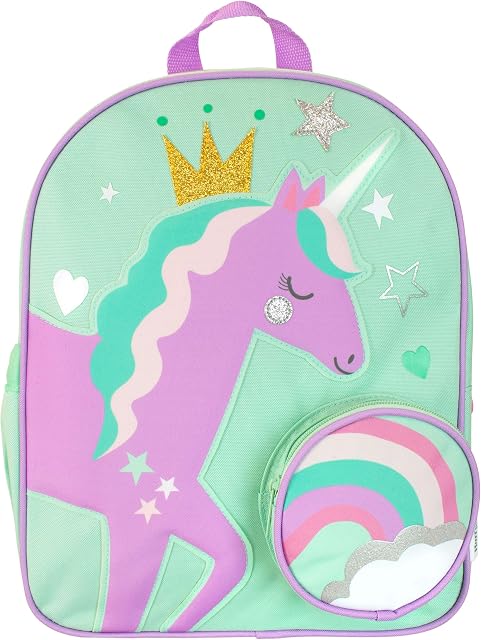 Harry Bear Kids Backpack Princess Unicorn Green