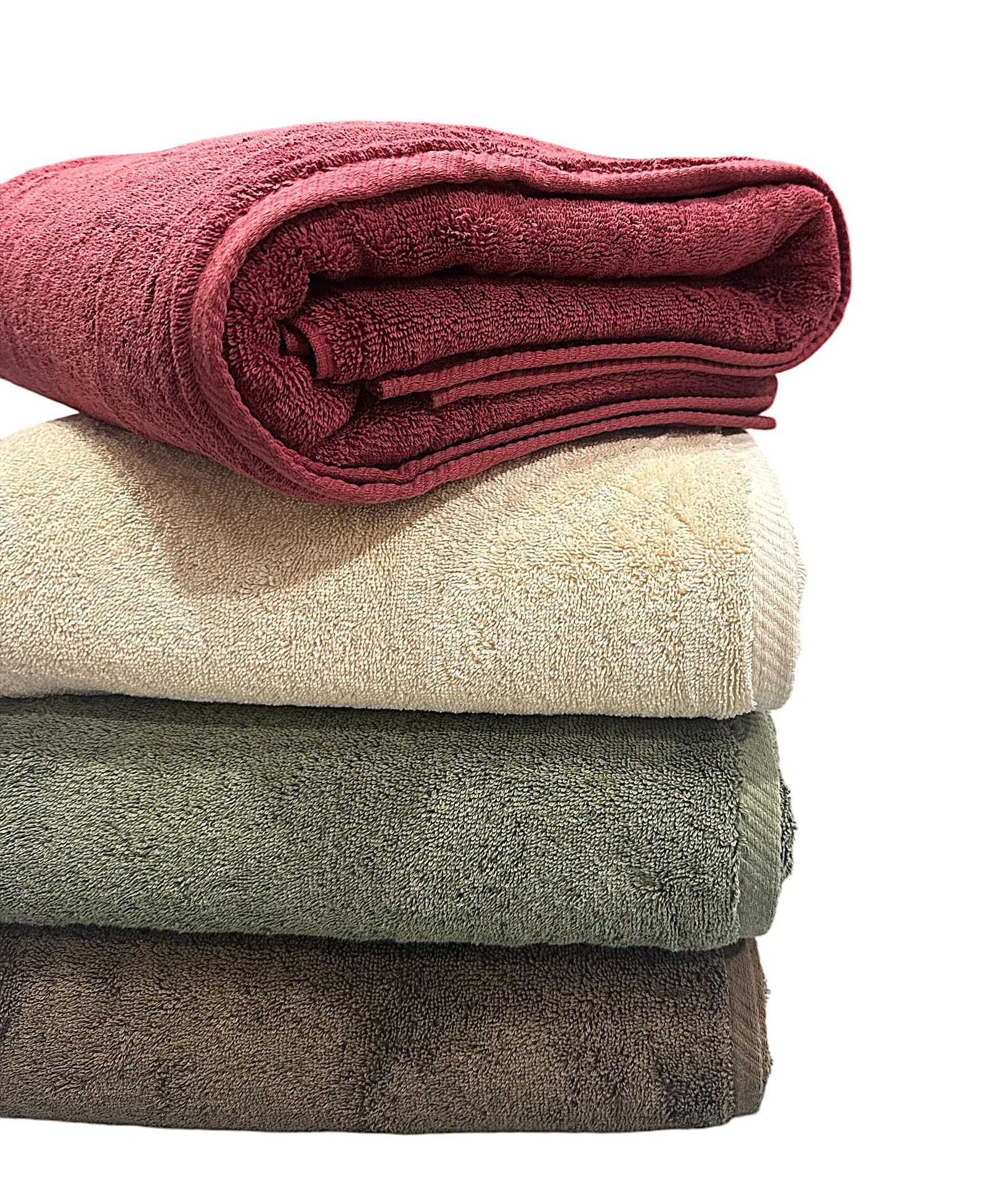 Oversized Ivory Bath Sheet Towel 40x80 inches-100 Turkish Cotton Luxury Absorbent Soft Quick-Dry Premium Spa Bathroom Towel
