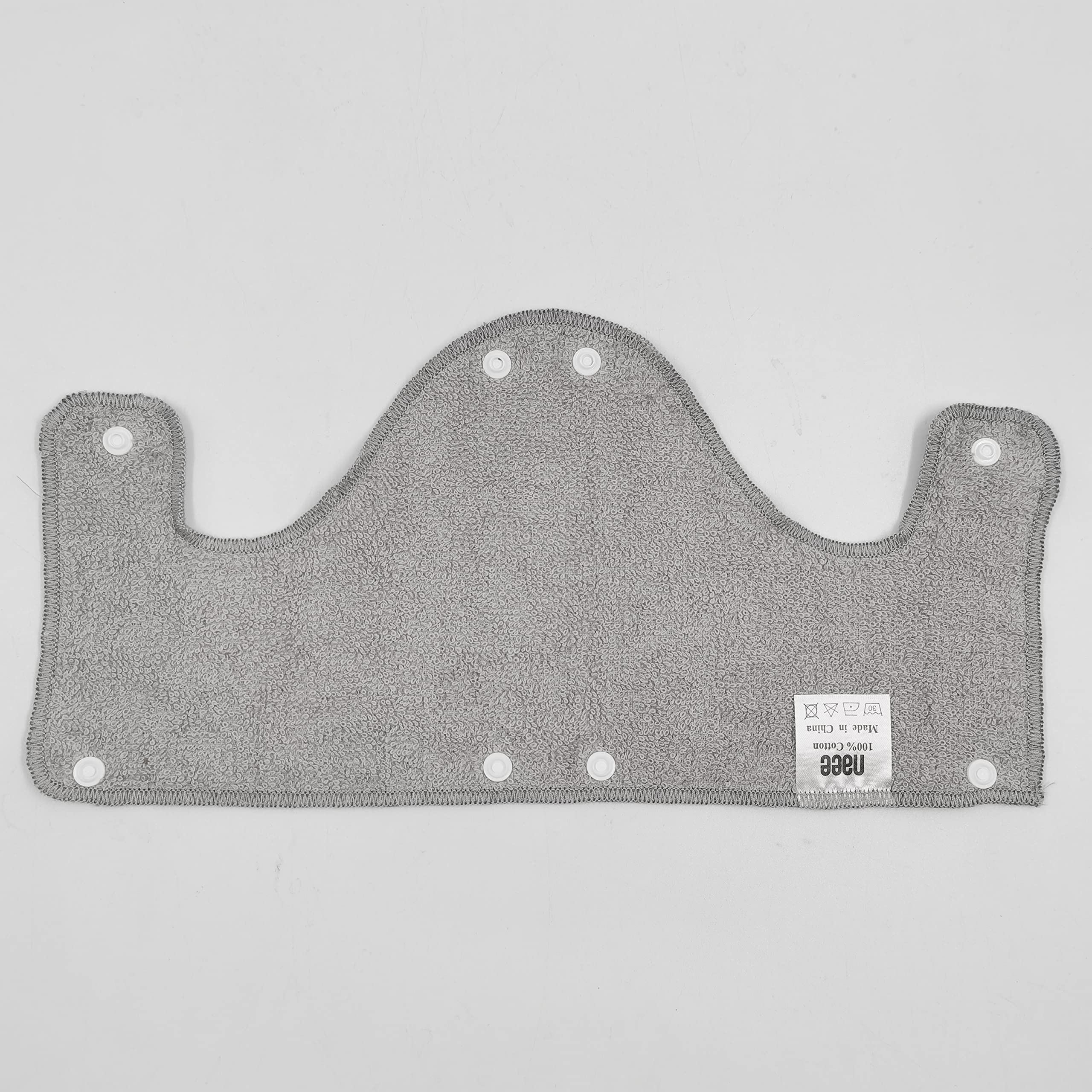 Big Light Grey Hard Hat Fascia per il sudore, riutilizzabile lavabile in spugna di cotone duro Hat Liner snap on, 9 pezzi per confezione