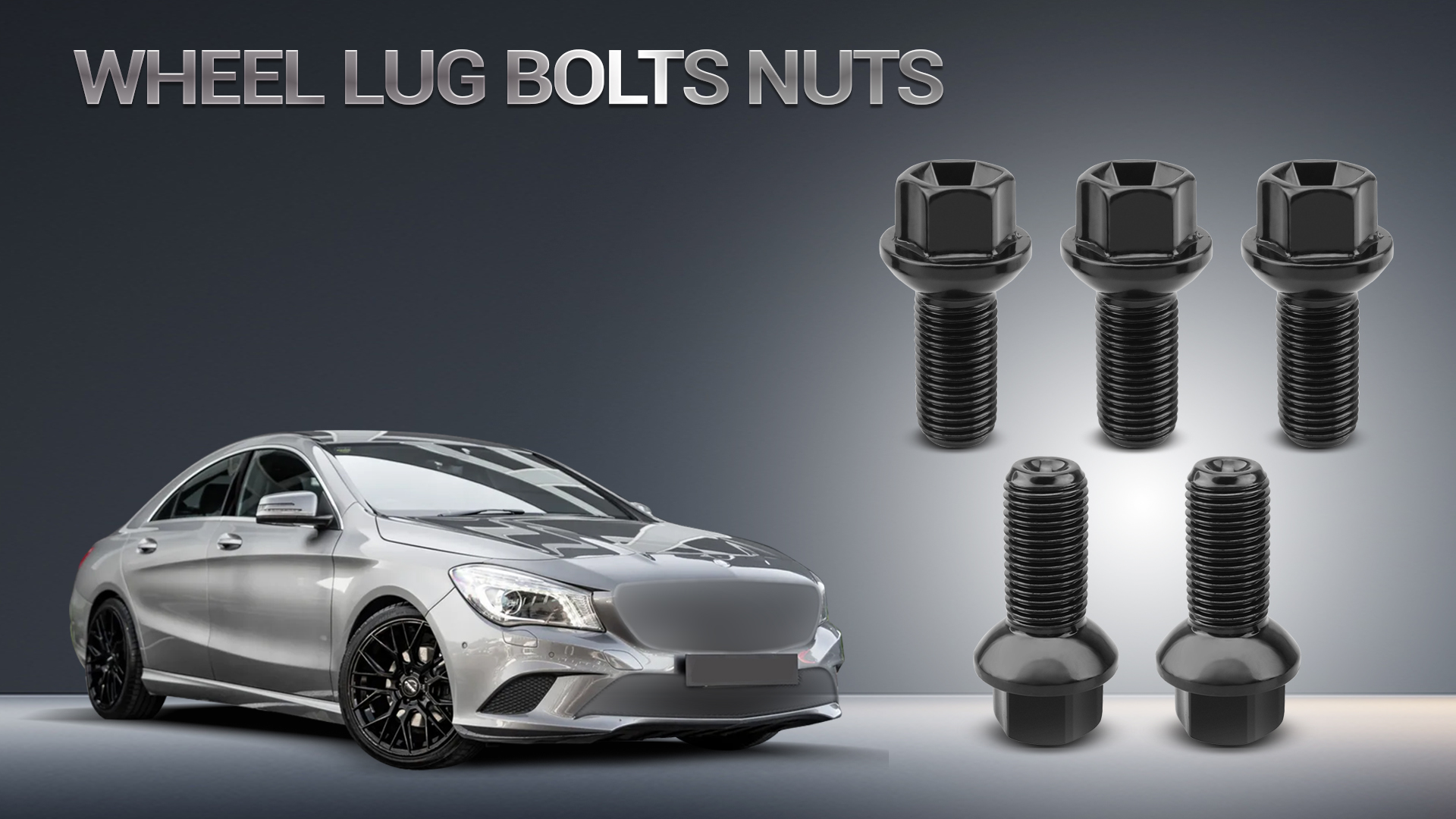 Image of ANODZU 5PCS M14 x 1.5 Wheel Lug Bolts Nuts Fit for Mercedes Benz 2003-2018 A B C E Class CLA CLS CLK GLA GLK ML350 GL350 GL450 R300L R350L SLC SLK SL, Replace 0009908307