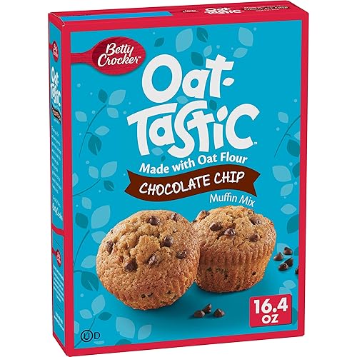 Betty Crocker Mezcla de muffins de chispas de chocolate Oat-Tastic, 16.4 oz