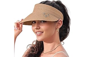 Elegant Raffia Sun Visor: A Stylish Essential for Sun-Soaked Days