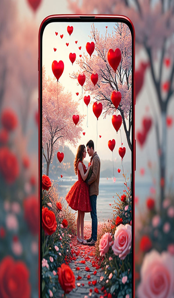 Valentine's Wallpapers - Love HD 4K Live Backgrounds Romance - App on