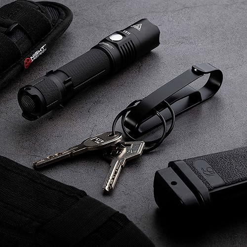 Miniatura 2 de NP NIGHT PROVISION Tactical Key Ring Holder for Duty Belts, Quick Release Key Clip Stainless Steel