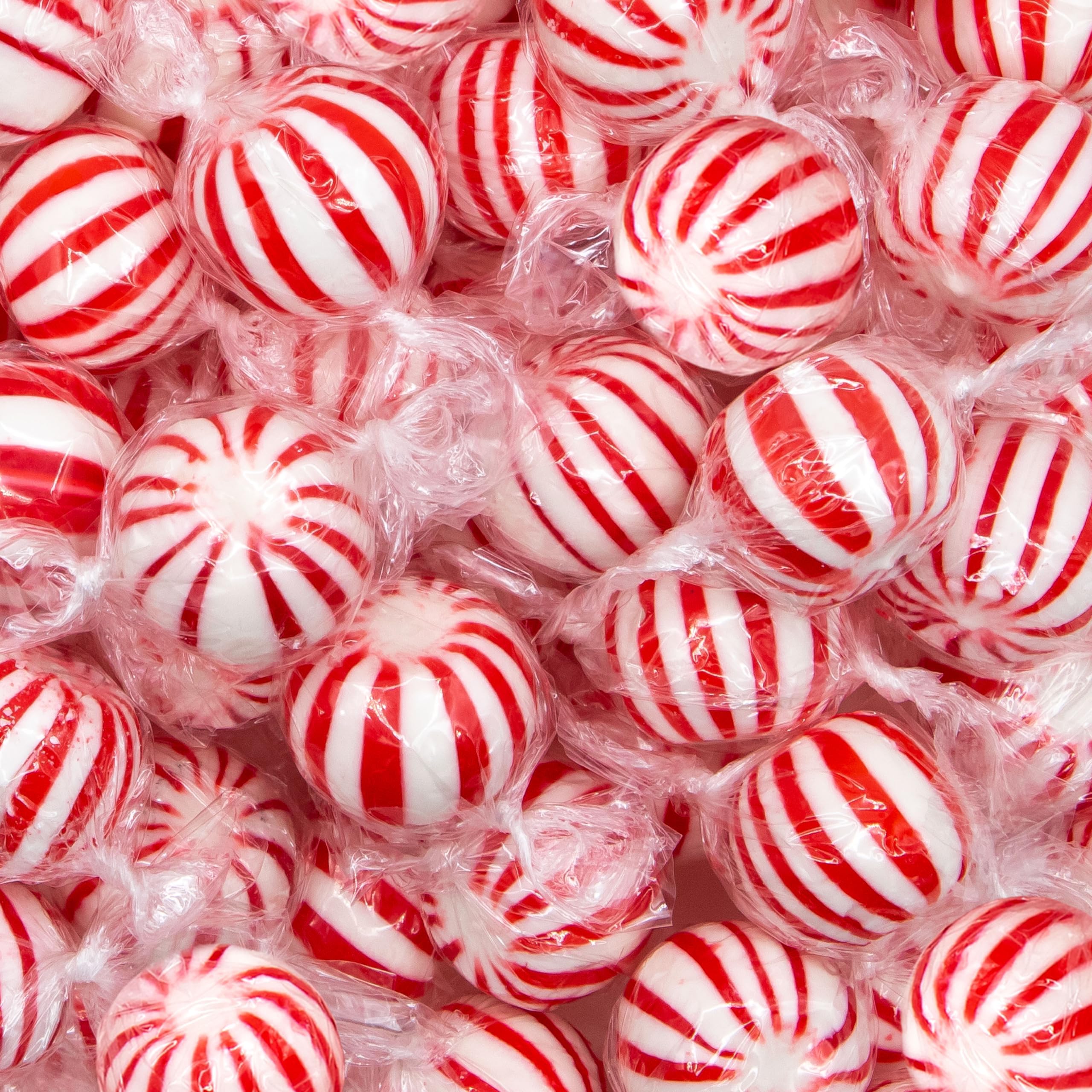 Old-Fashioned Jumbo Mint Balls Hard Candy, Classic Peppermint Flavor, 2 Pound Bag