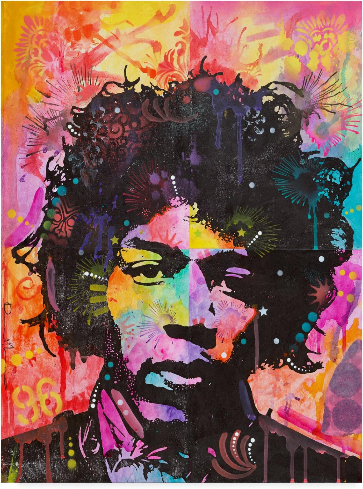 Jimi Hendrix VI by Dean Russo, 24x32-Inch