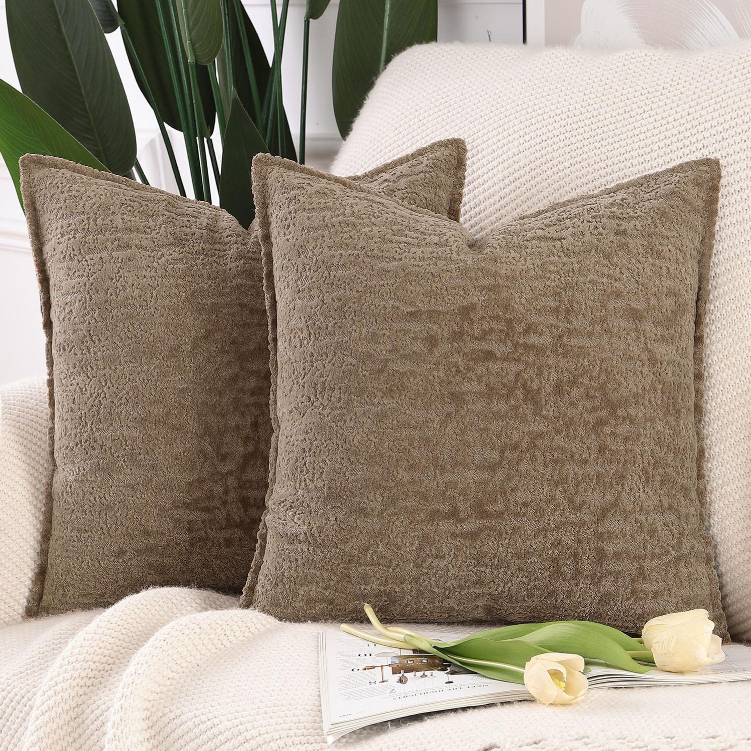 Housses de coussin pour protéger et embellir vos oreillers de salon lot de 2