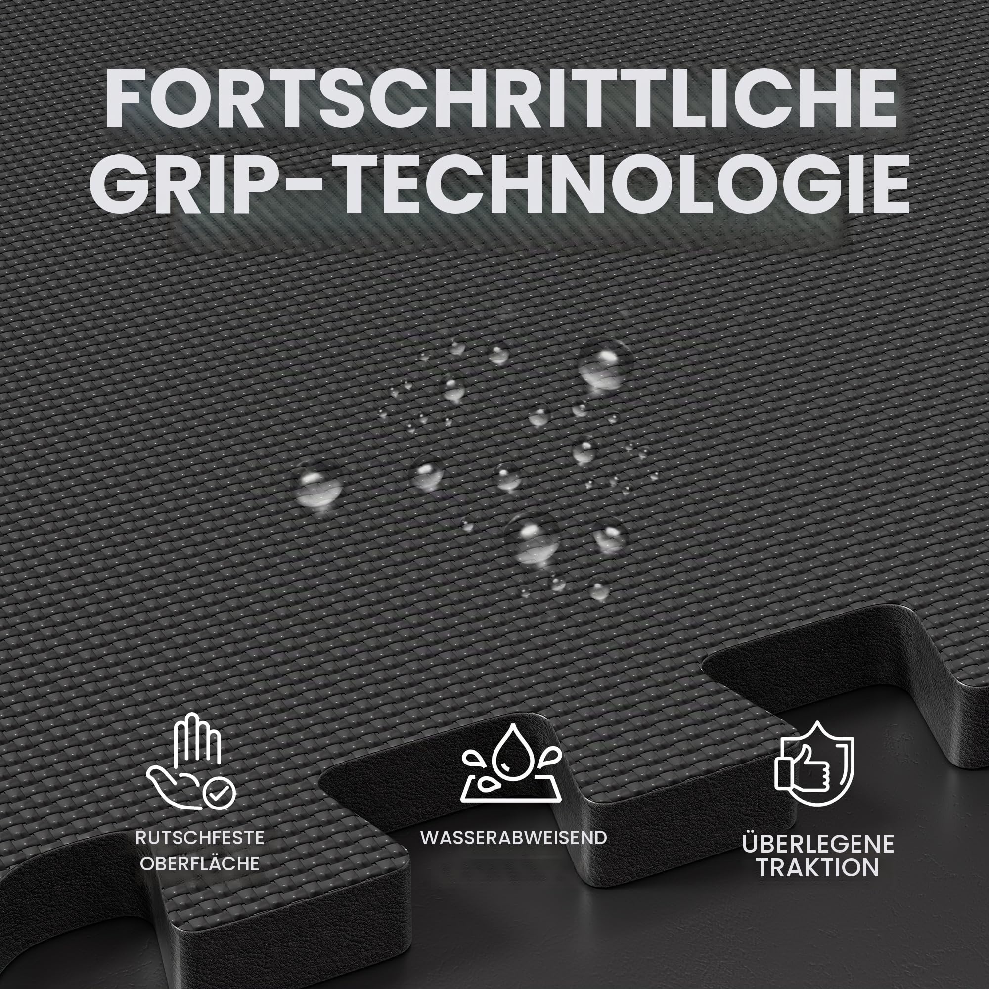 Ultrasport Bodenschutzmatte Trainingsmatte - 18 oder 54 Stücke - Extra Dicke Bodenmatte mit 20% mehr Schutz rutschfeste Schutzmatten Fitness, Fitnessmatte, Puzzlematte Boden, Gym Matte Sport