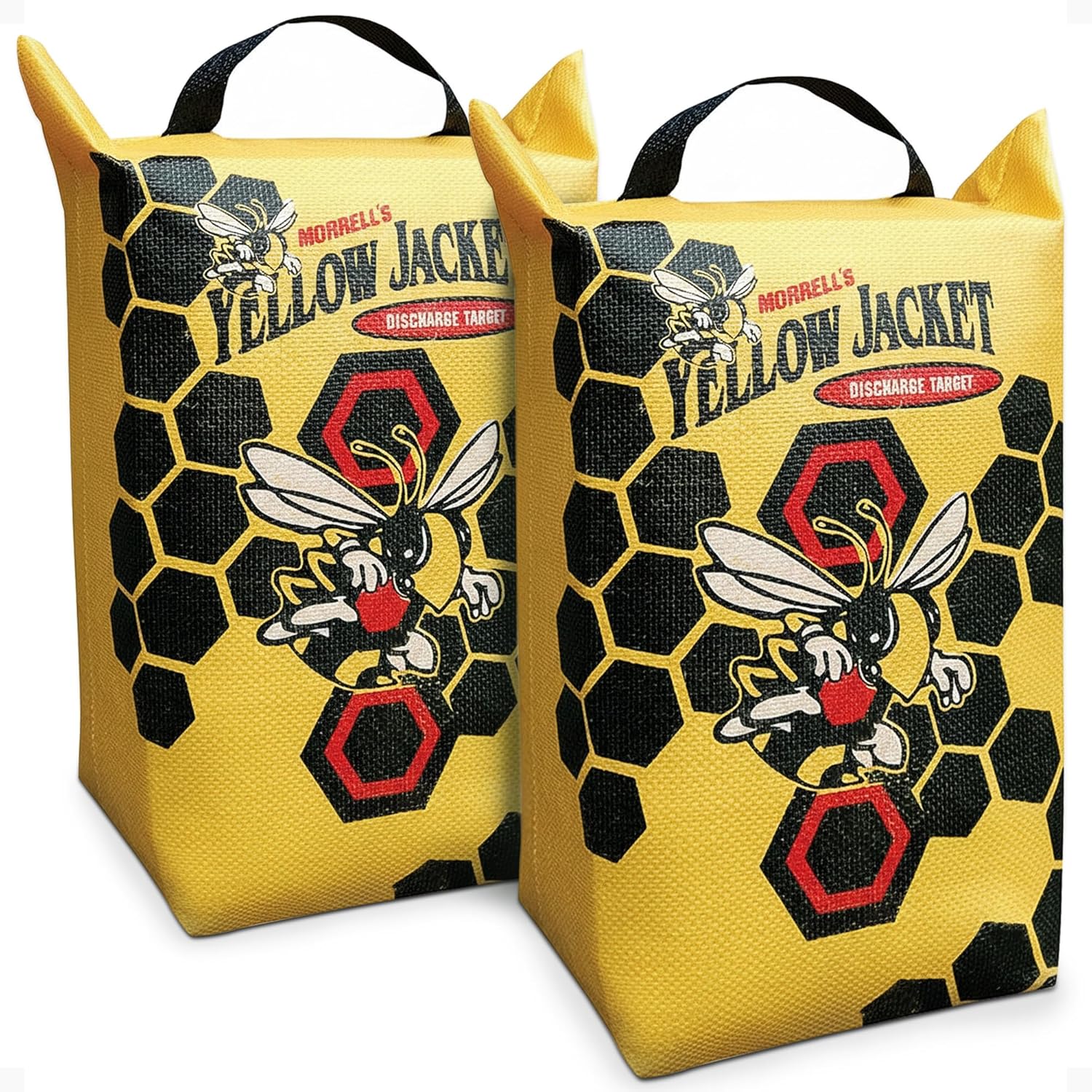 Morrell Yellow Jacket Weather Resistant Portable Final Shot Hunting Crossbow and Compound Bow Discharge Archery Bag Target with Carry Handle, Yellow