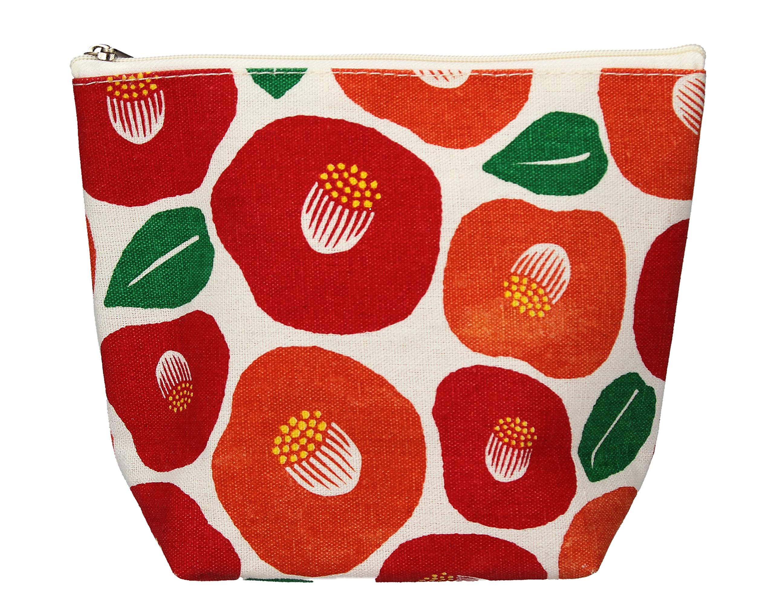 Gisela Graham Poppies Canvas Zip Pouch