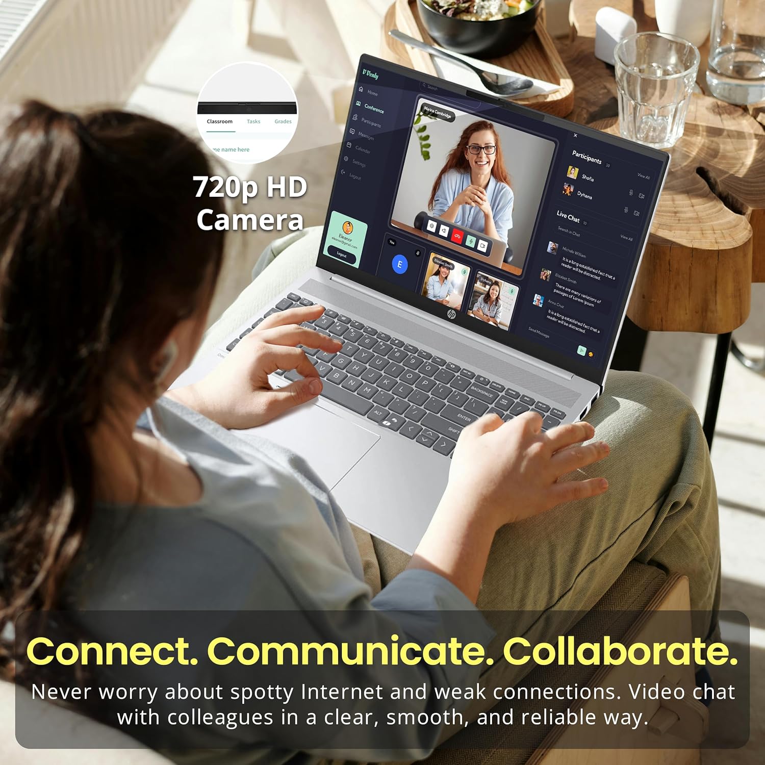 HP OmniBook 5 16" WUXGA Touchscreen Laptop, Intel Core Ultra 7 255U, 16GB LPDDR5 RAM, 2TB Storage (1TB PCIe SSD&1TB Docking Station Set), Copilot, Num Keypad, Wi-Fi 6, Win 11 Pro, Silver