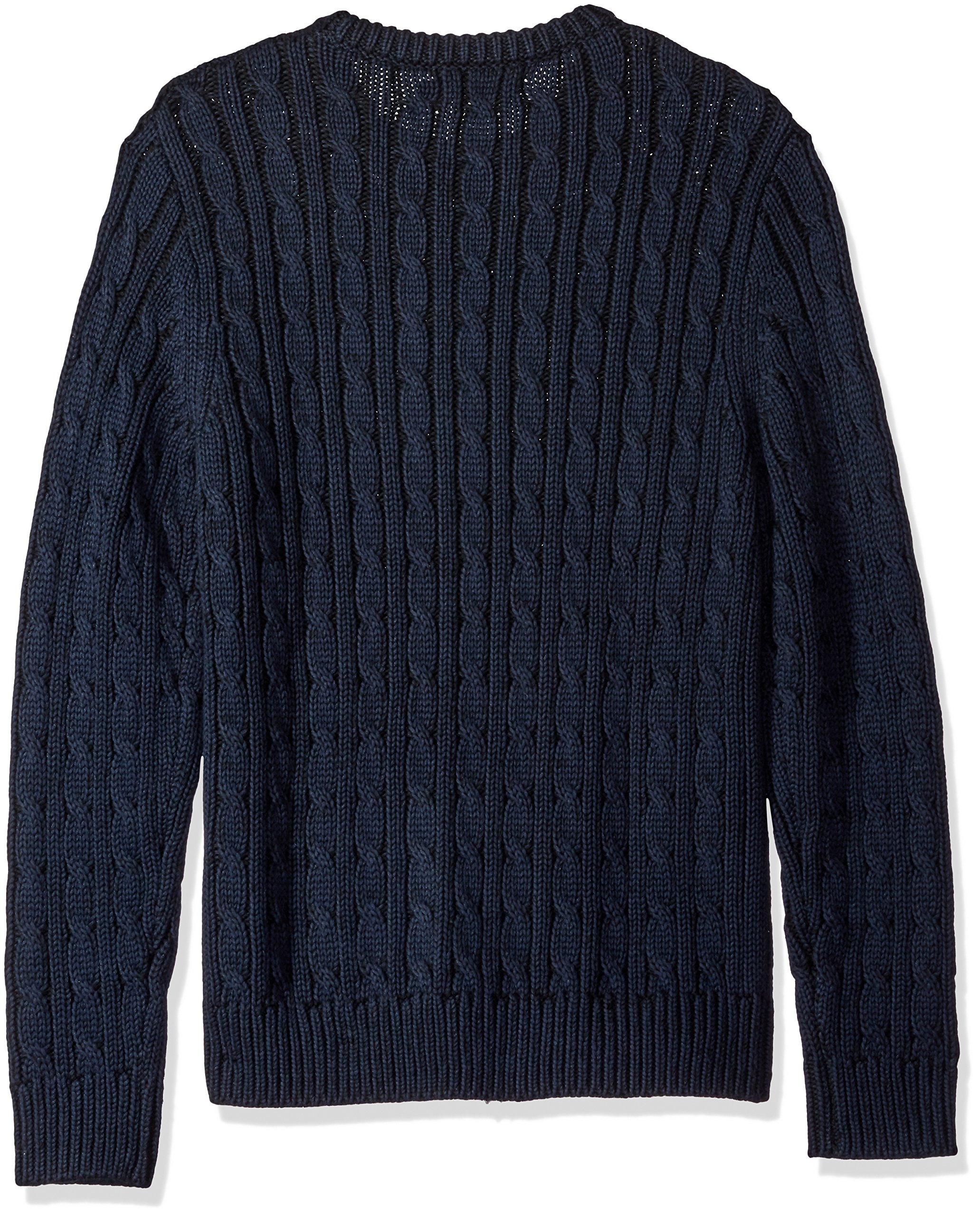 Nautica Men's Mapped Cable-Knit Sweater, Navy, S
