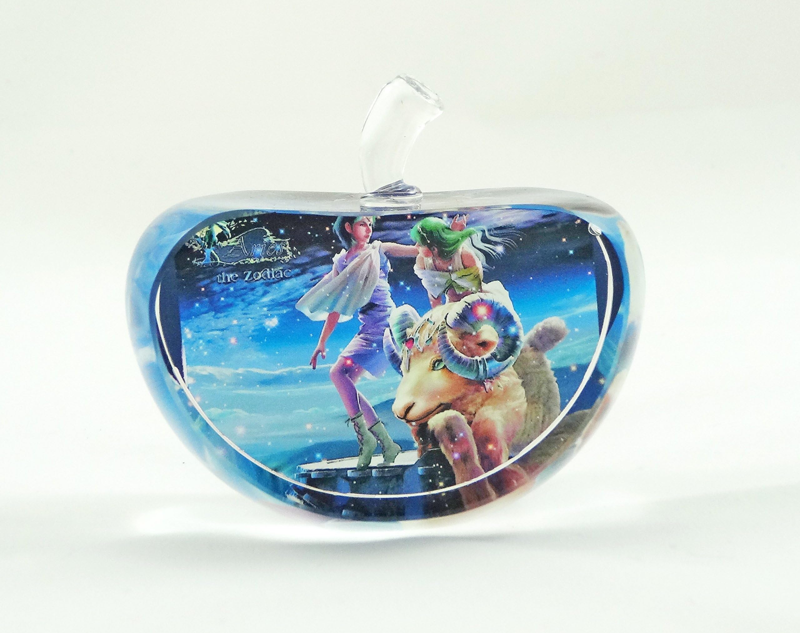 Zodiac Sign Glass Apple Crystal Apple (Capricorn)