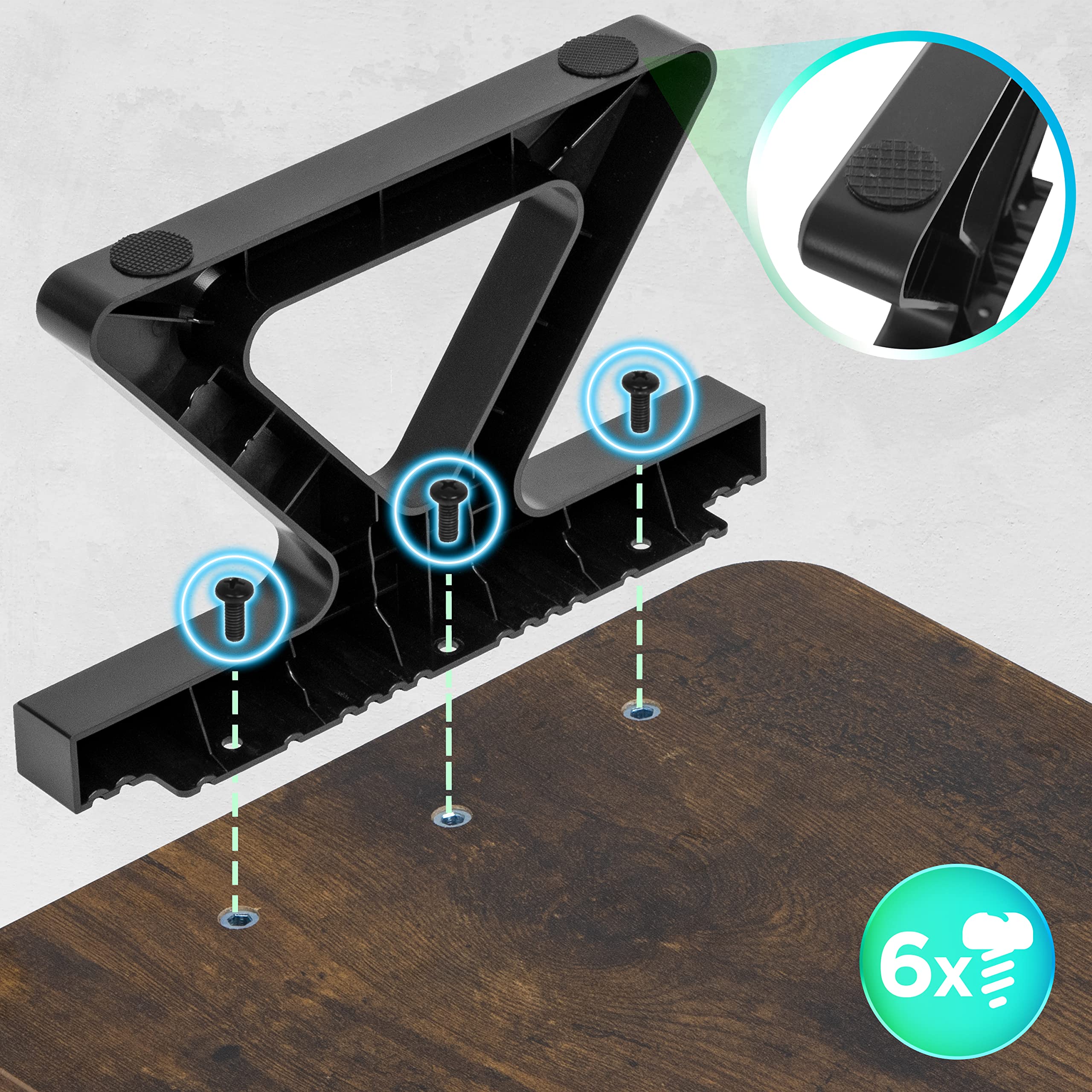 Duronic DM06-2 AO Supporto per Monitor e Laptop, 81x30 cm, Rialzo Ergonomico da Scrivania per 1 o 2 PC, Altezza 15 cm, Portata 10 kg, Quercia antica, Mensola Salvaspazio per Casa e Ufficio