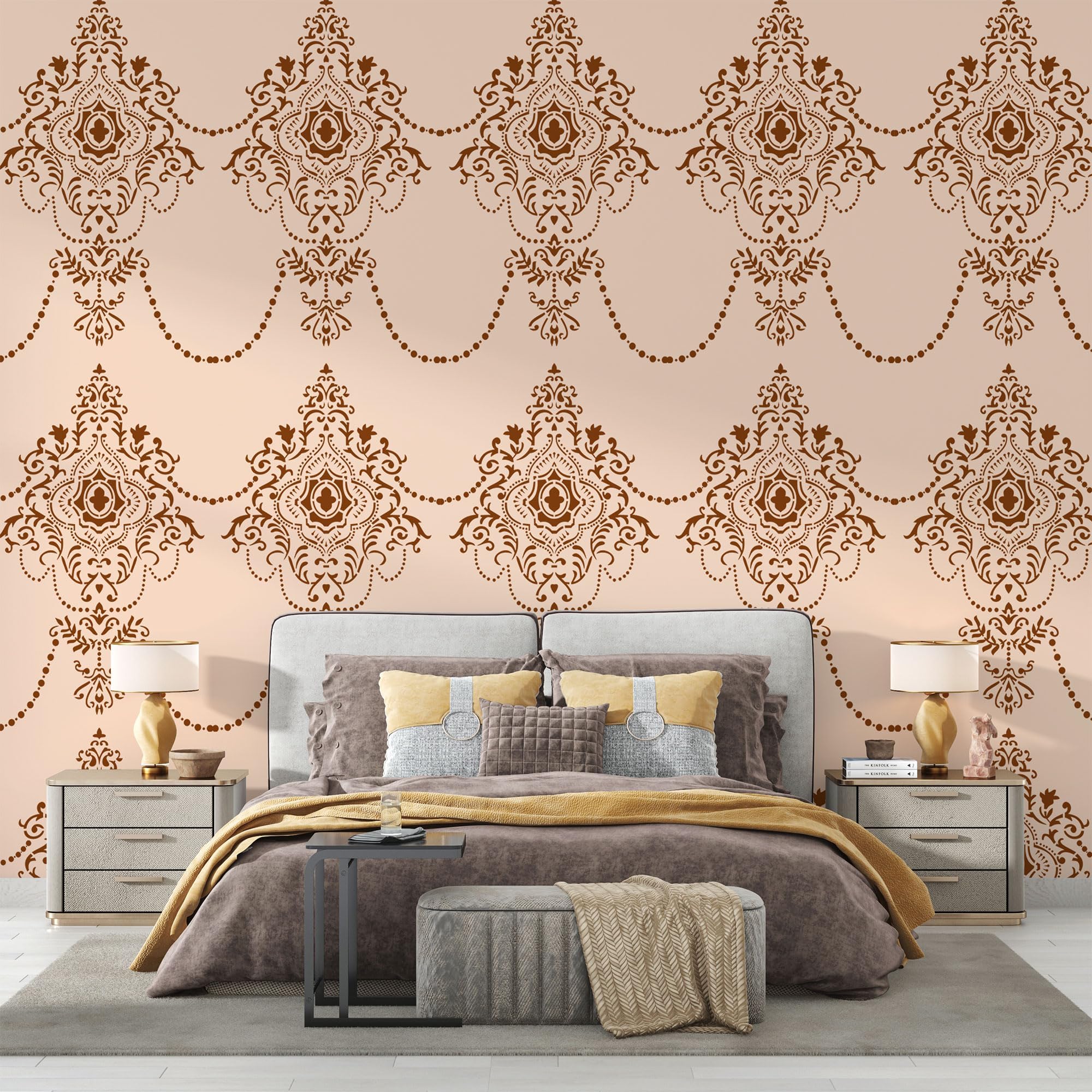 StenCart Stencils for Wall Painting Chandelier Reusable Wall Stencils for Painting (16inch x 24inch)–DIY Reusable Design Suitable for Home & Office (Pack of 1, (STC1624-299)) (B0C1HKWQHC) Amazon Price History, Amazon Price Tracker