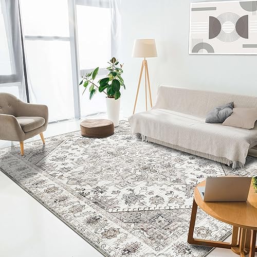 Miniatura 2 de Vernal - Alfombra antideslizante lavable a máquina para sala de estar, dormitorio, comedor, apta para mascotas, alto tráfico, no desprende pelusa,