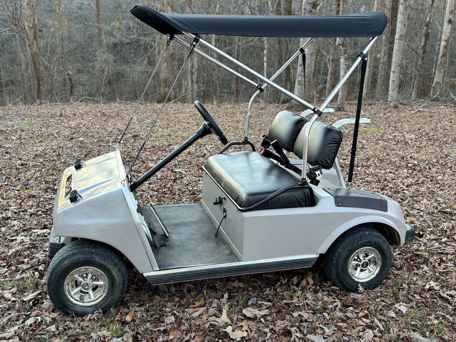 SunPro Quick Release Convertible Removable Black Golf Cart Top Roof by Cypress Rowe Outfitters Replacement Highly Versatile Top for Golf Carts, Fits All Major Brands