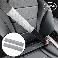 Vista 2 de Amooca Fundas Suaves para Cinturón de Seguridad del Automóvil Almohadillas de Hombro para Cinturón de Seguridad 2 PCS Ajuste Universal para Todos