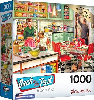 RoseArt Back to The Past Baking with Mom 1000 Piece Jigsaw Puzzle