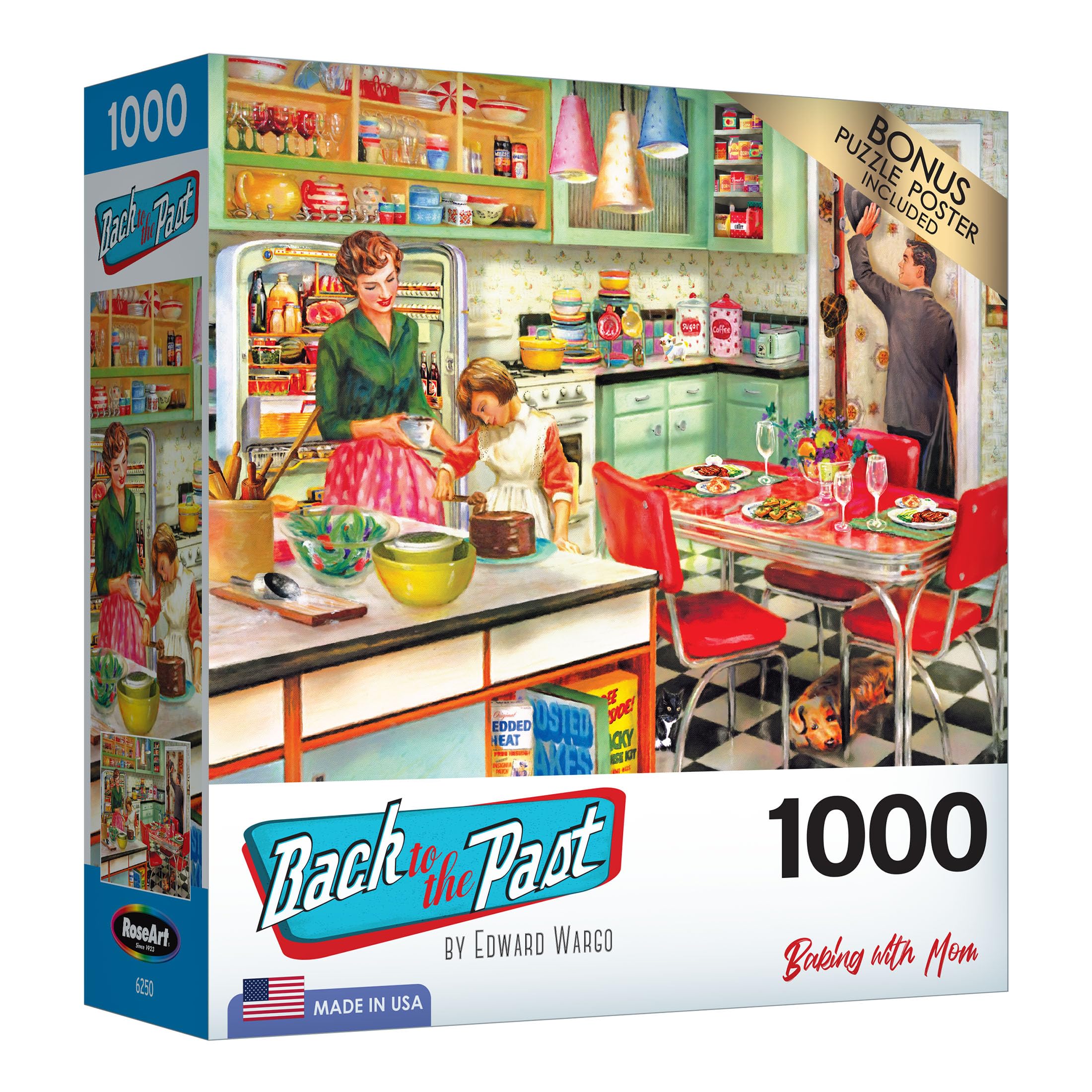 Back to The Past Baking with Mom 1000 Piece Jigsaw Puzzle