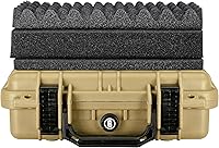 Vista 6 de Bushnell Estuche rígido compacto impermeable de 11.6 pulgadas para pistolas, a prueba de golpes y listo para TSA (bronceado), BN00010-GUN