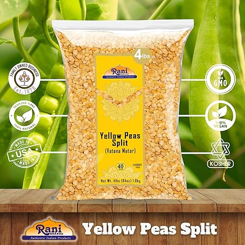 Miniatura 22 de Rani Yellow Peas Split, Dry (Vatana, Matar) 32 oz (2 libras) 31.99 oz ~ Todo natural Vegano Apto para gluten Producto de Estados Unidos