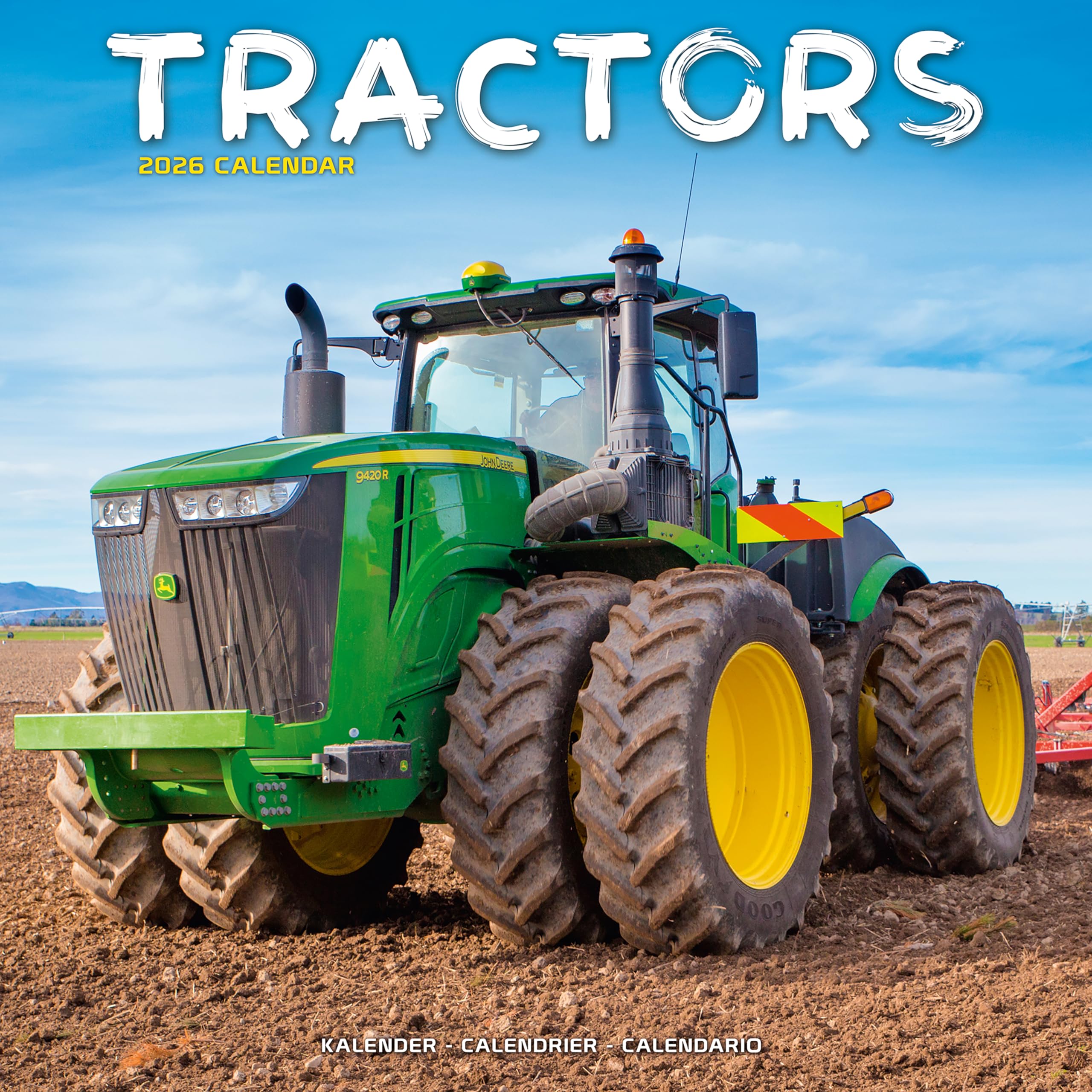 Tractors 2026 Calendar | Square Wall Calendar | Transport, Farm Gift | Plastic Free Packaging | by Avonside Publishing