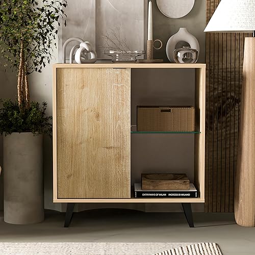 Vista 9 de Atelier Mobili - Aparador, armario de almacenamiento con puertas de cierre suave, comedor, pasillo, mesa de consola, Credenza, gabinete decorativo