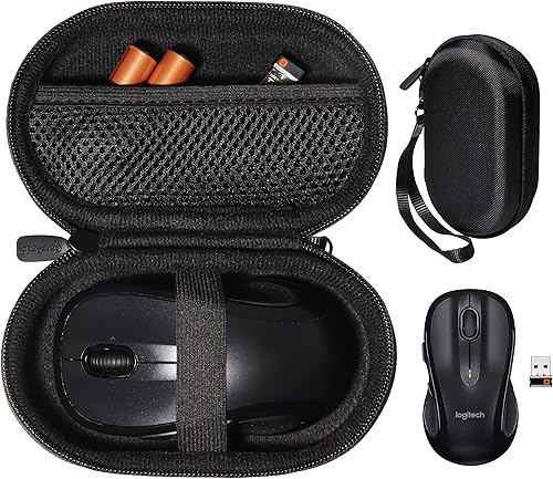 CaseSack Funda para mouse Logitech M510 Wireless Computer, también para Logitech G305 G PROG PRO X Superlight Wireless Gaming Mouse (negro)