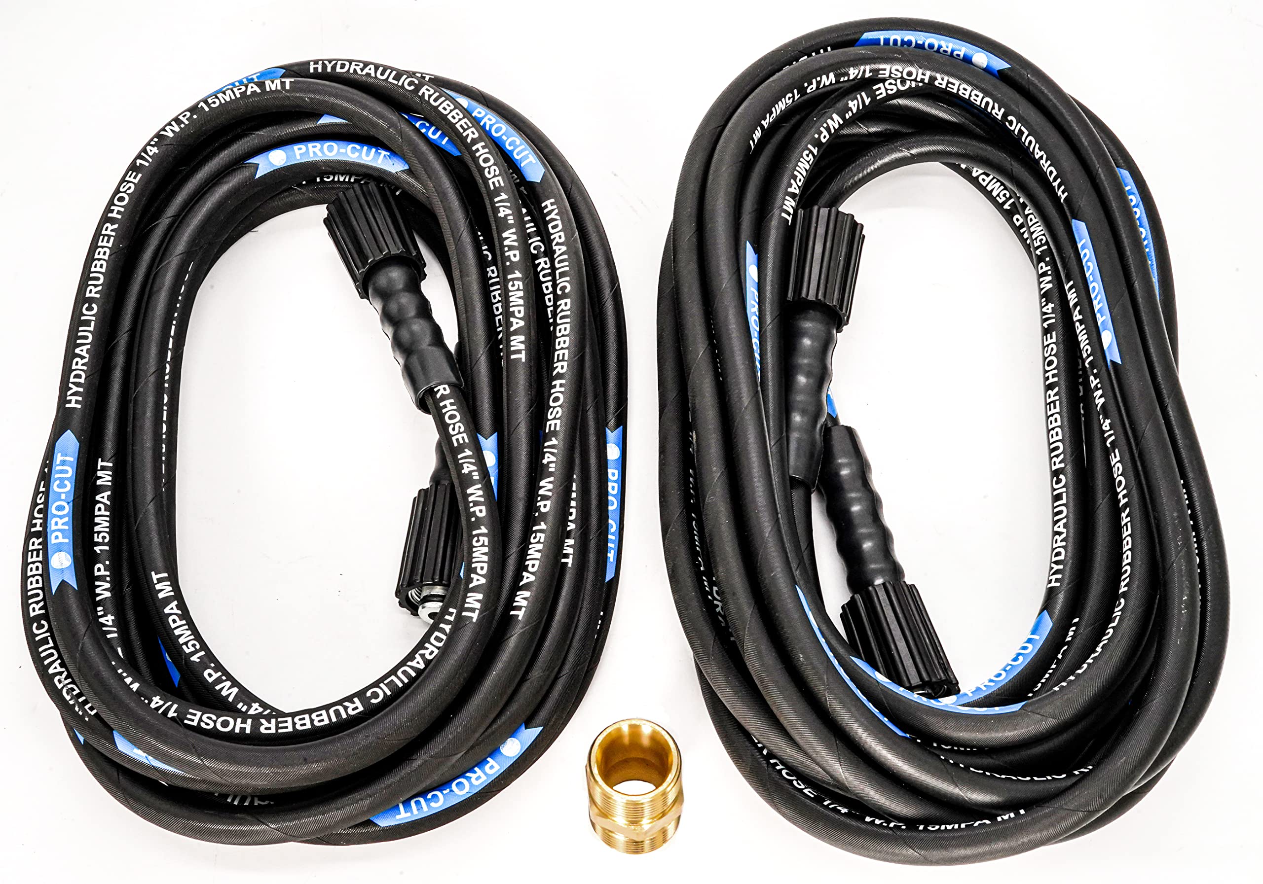 Buy JPT Pressure Washer Hose Pipe 2 X 8 Meter Upto 2150 PSI Heavy Duty Black Molded Pipe With