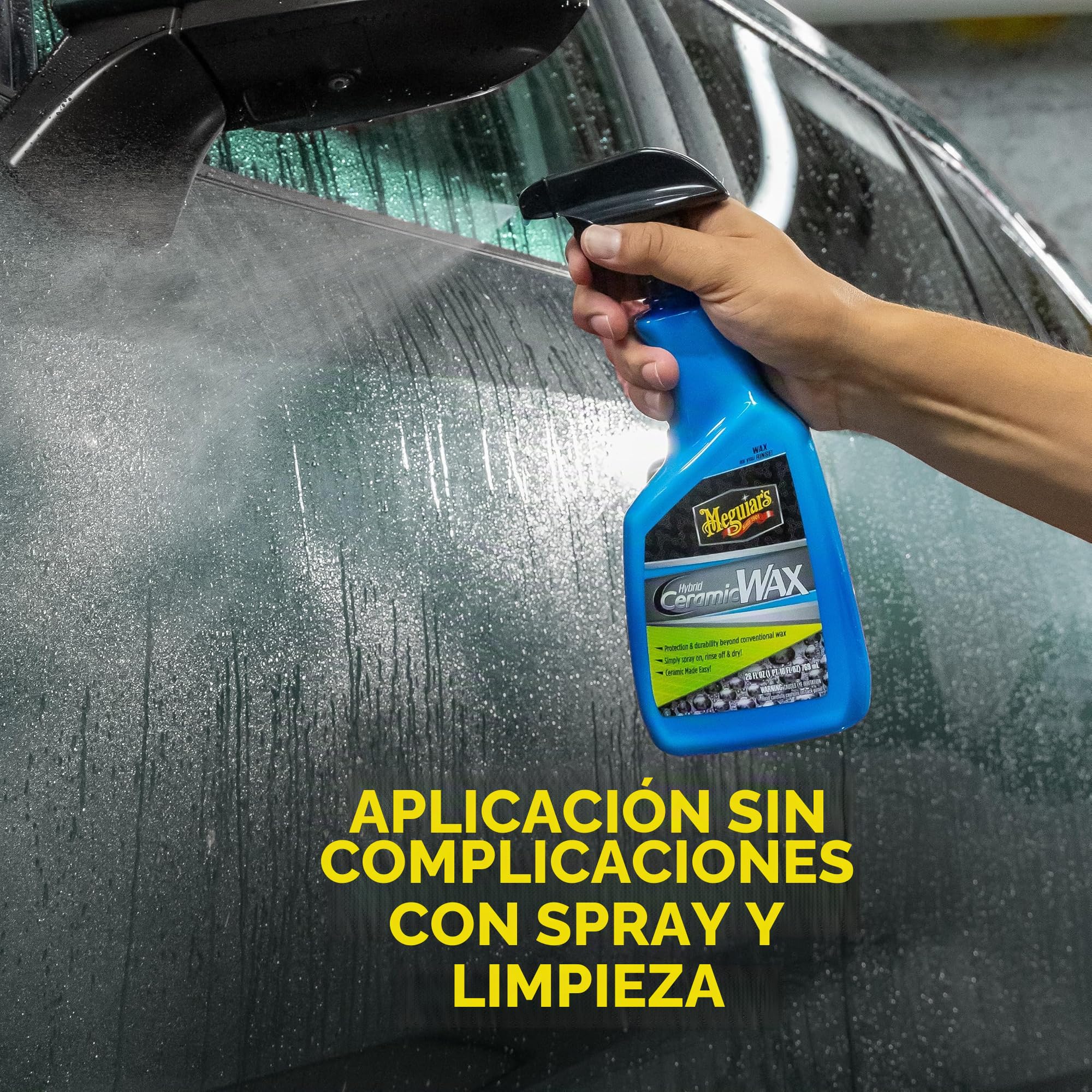 Meguiar's G190526 Hybrid Ceramic Wax - Cera Híbrida Cerámica en Spray, 768 ml.
