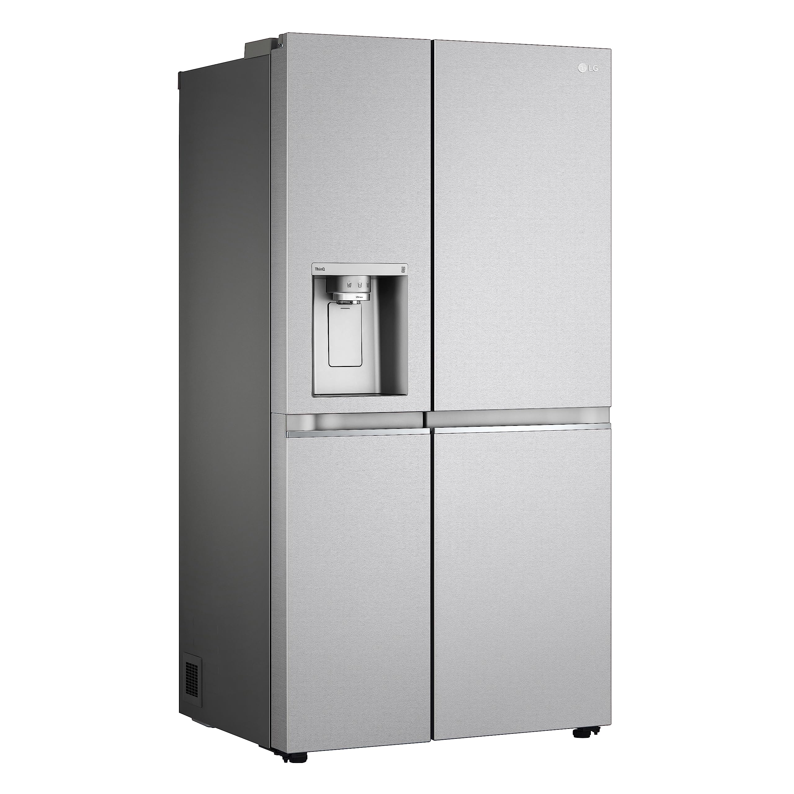 LG GSLV91MBAD Frigorifero Americano Side-by-Side, Classe D, Frigorifero No Frost, 635L, Wi-Fi, Door & Linear Cooling, Fresh Balancer, Dispenser senza allaccio, Igienizzazione UVnano, Acciaio
