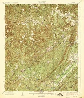 YellowMaps Yolande AL topo map, 162500 Scale, 15 X 15 Minute, Historical, 1935, 19.7 x 16.9 in - Polypropylene