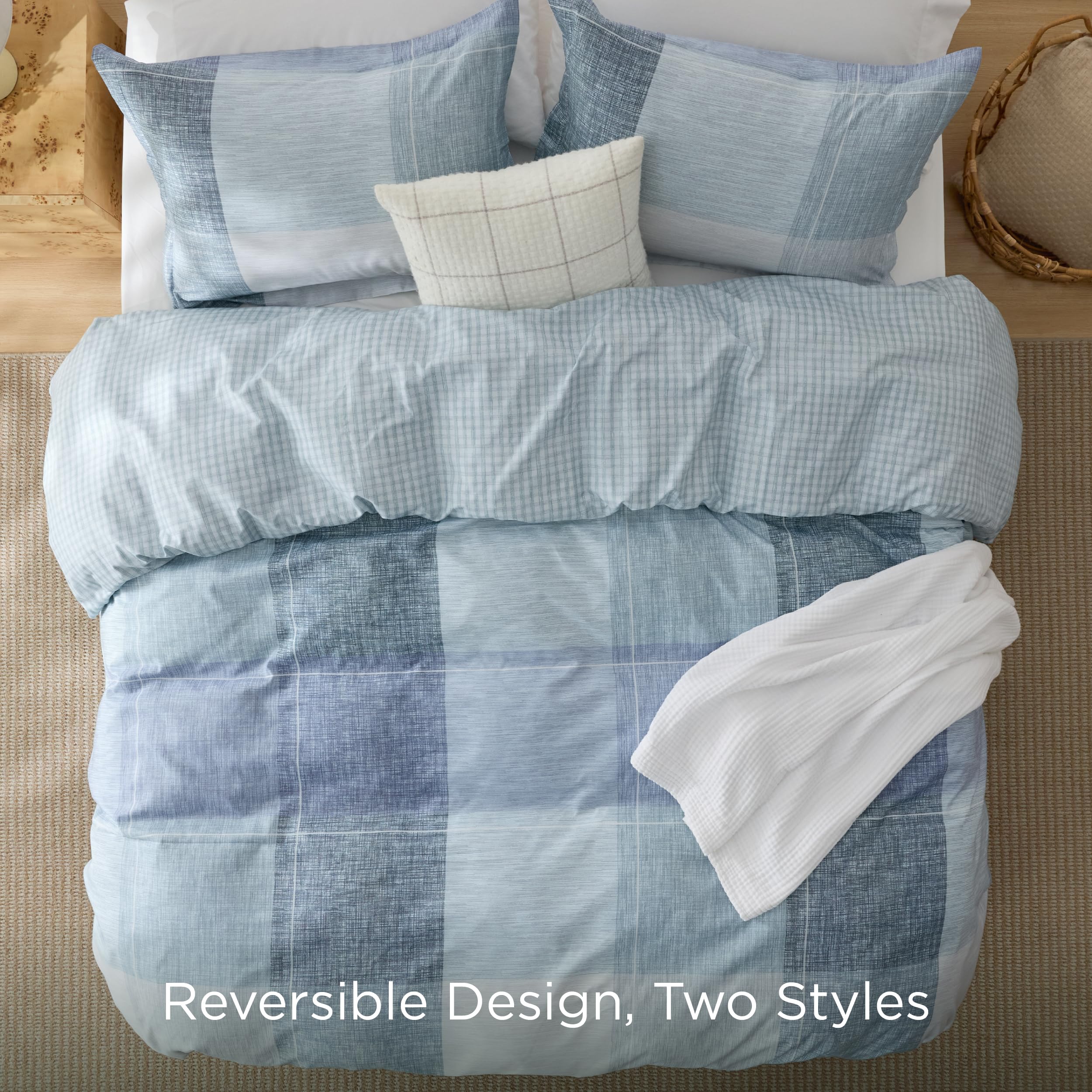 Amazon.com: Bedsure Duvet Cover Queen Size - Gingham Reversible