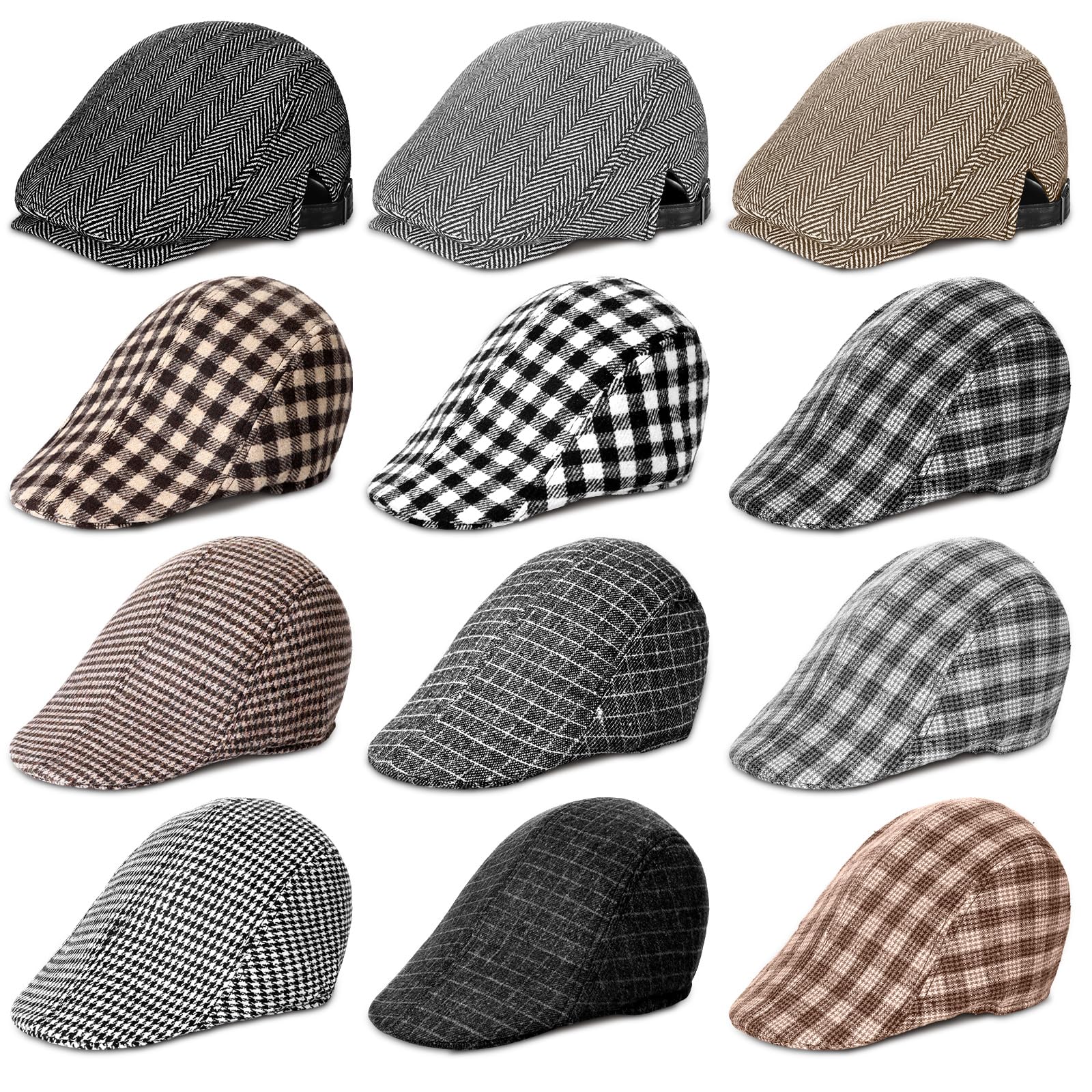 Newcotte Newsboy Cap for Men Paper Boy Hat