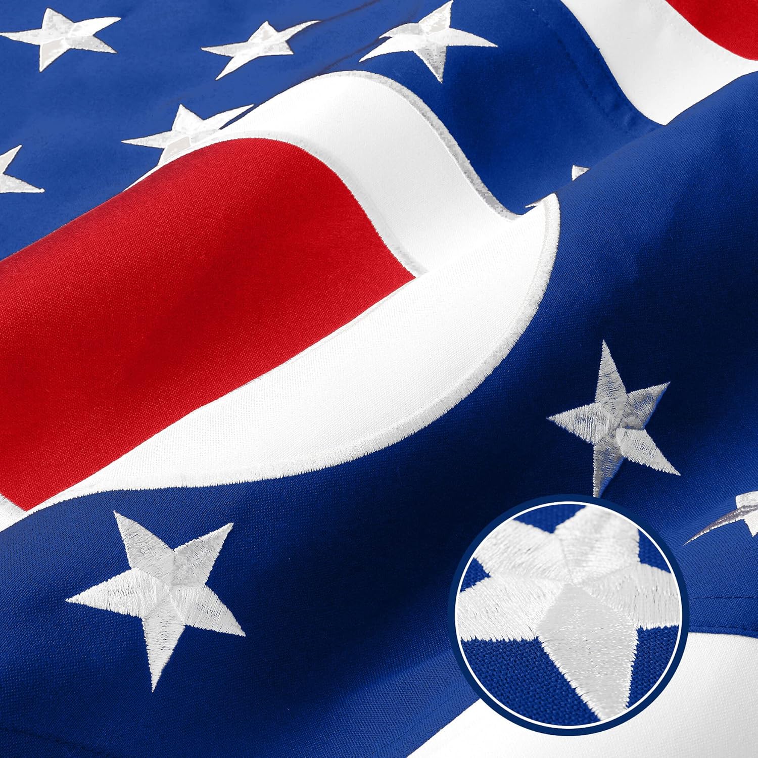 G128 Ohio OH State Flag | 2x3 Ft | StormFlyer Series Embroidered 220GSM Spun Polyester | Embroidered Design, Indoor/Outdoor, Brass Grommets, Heavy Duty, All Weather - Image 2