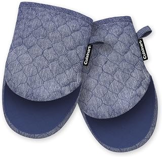 Cuisinart ShieldPro Mini Silicone Oven Mitts, 2-Pack 5.5"x8.5", 450F