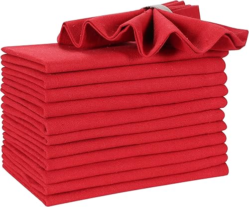 Hausattire Servilletas reutilizables lavables 100% algodón de 18 x 18 pulgadas, servilletas de mesa, regalo de San Valentín para ella, decoración de