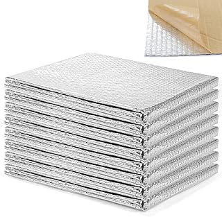 BALAPET Self-Adhesive Garage Door Insulation Kit, 8pcs 24" x 48" Garage Insulation Panels,Double Bubble Reflective Aluminum Foil Winter Clod and Summer Heat for Garage Attic Wall