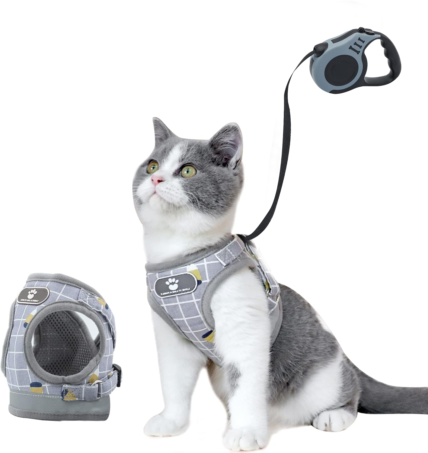 Pettorina Per Gatti Con Guinzaglio - Regolabile Per Gattini E Piccoli Animali, Taglia S - Foto 10