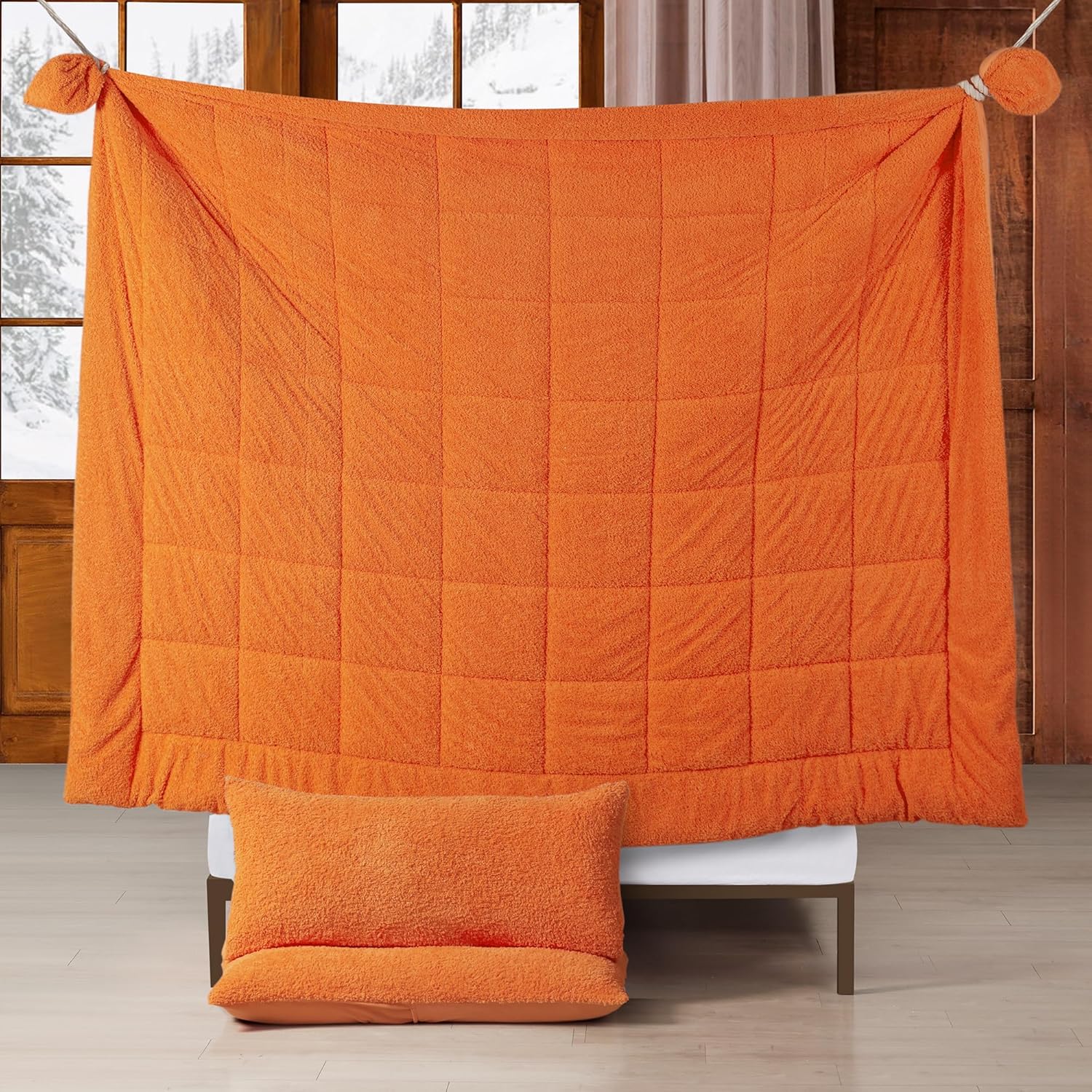 Byourbed Dreamsicle Creamsicle - Coma Inducer® Oversized King Comforter - Orange Peel