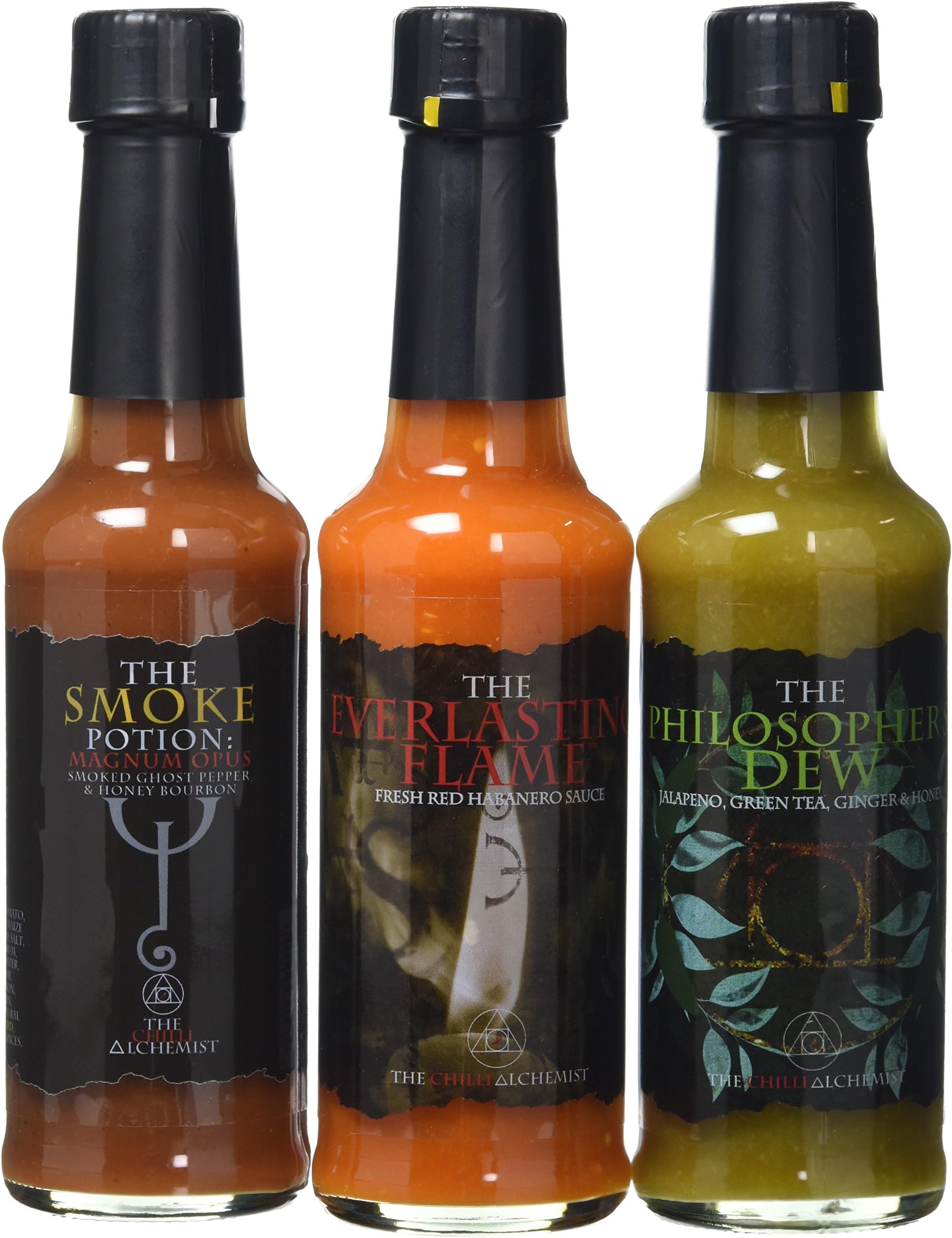 The Chilli Alchemist The Philosopher's Dew Magnum Opus The Everlasting Flame Chilli Sauce Box Set