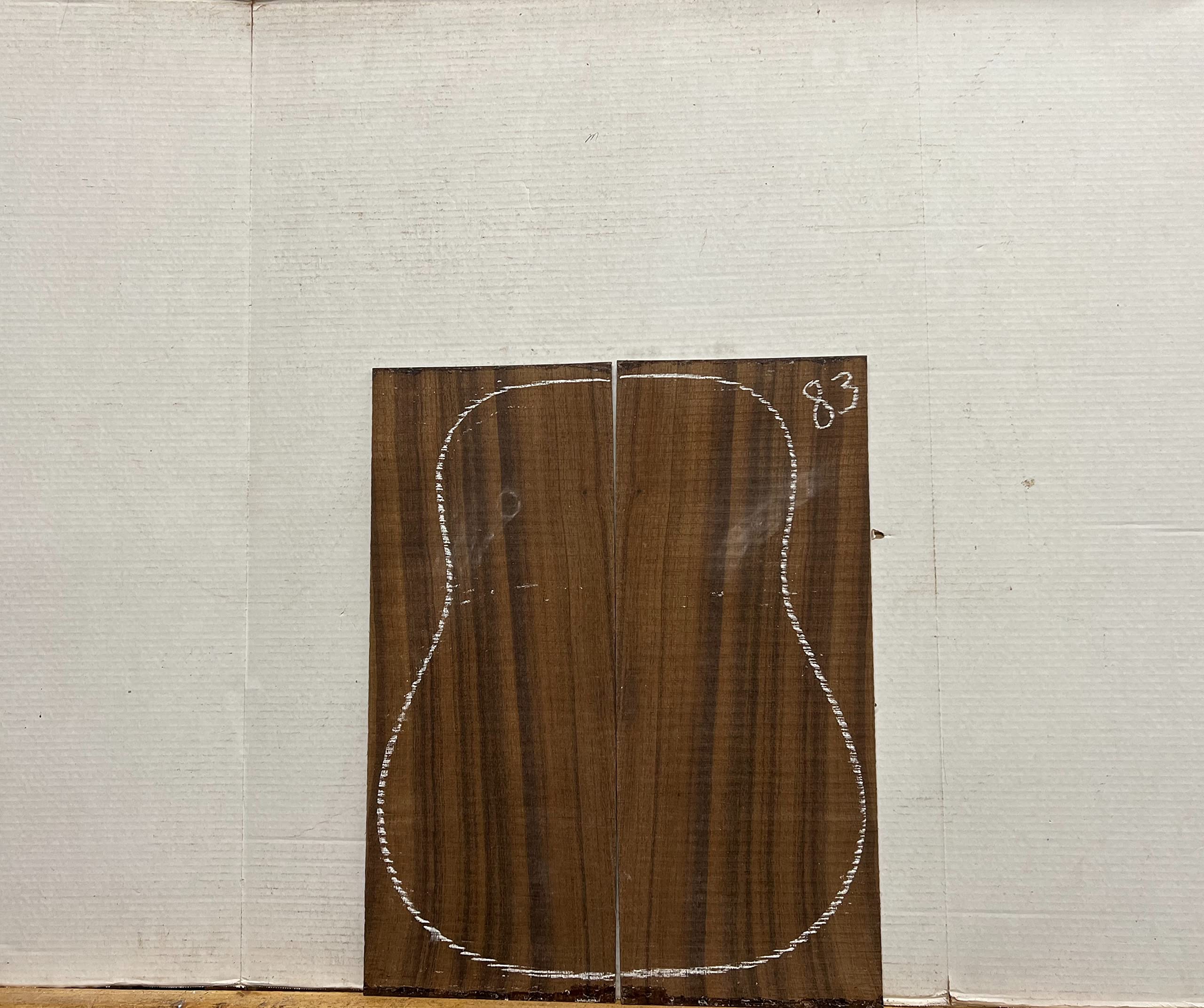 Exotic Wood Zone | Indian Laurel Dreadnought Guitar Back and Side Sets Luthier Tonewoods # 83