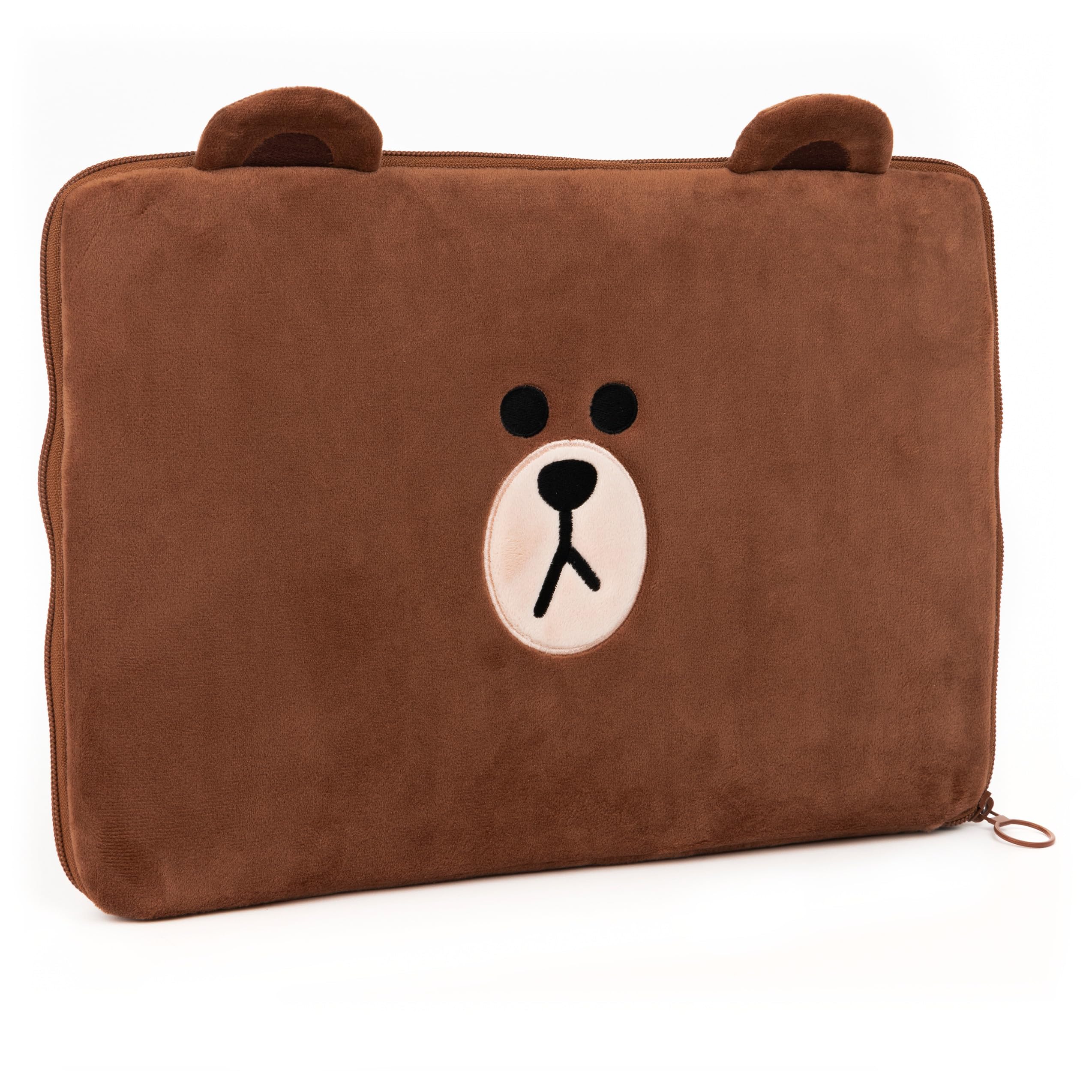 Amazon.com: GUND LINE Friends Brown Zippered Computer Laptop Soft