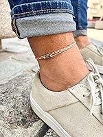 Vista 2 de Made by Nami Surfer Anklet with Snap Hook Clasp Waterproof & Adjustable Thin String Ankle Bracelets for Women and Men Handmade Jewelry for Beach and
