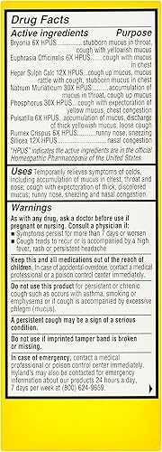 Miniatura 2 de Medicina para el resfriado para niños a partir de 2 años de Hylands líquido para aliviar el resfriado y el moco alivio natural del moco y la