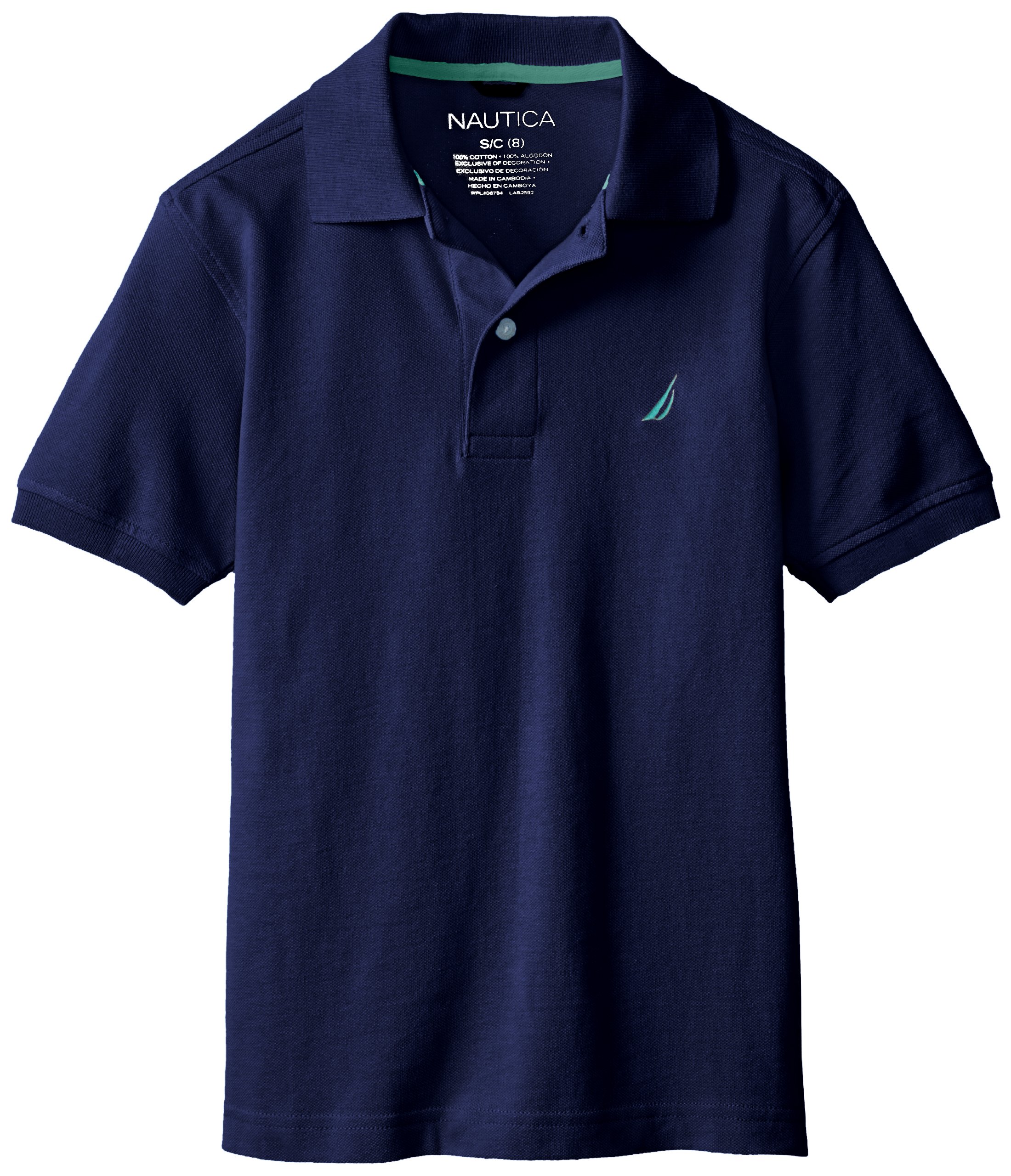Nautica Boys' Short-Sleeve Solid Polo Shirt
