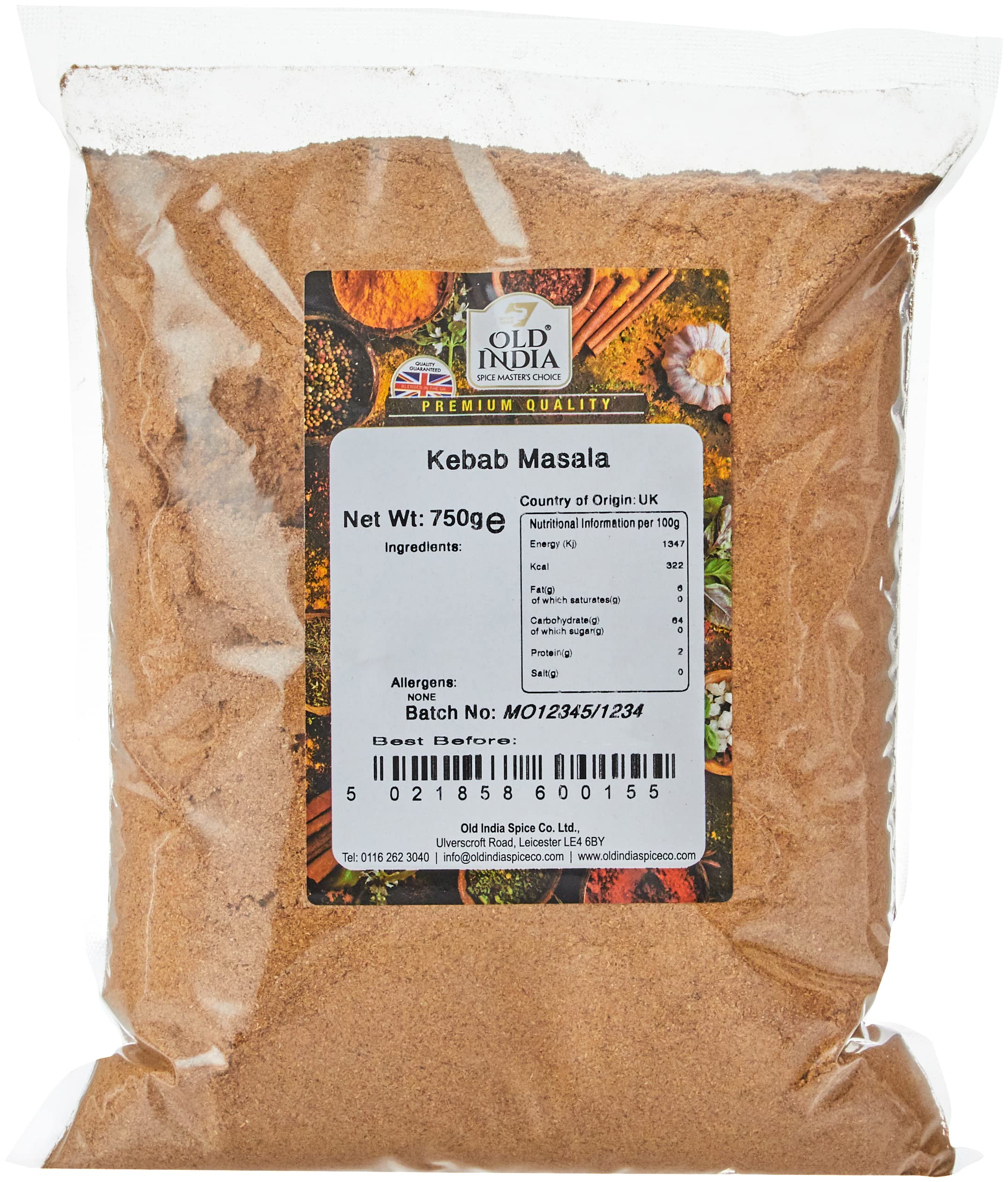 Old India Kebab Masala 750g